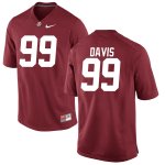 Men's Alabama Crimson Tide #99 Raekwon Davis Crimson Replica NCAA College Football Jersey 2403ZXLG3